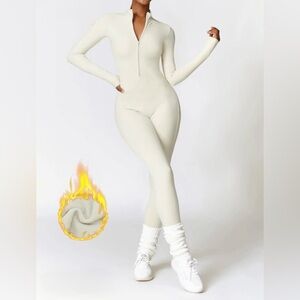 Women's Cream Jumpsuit